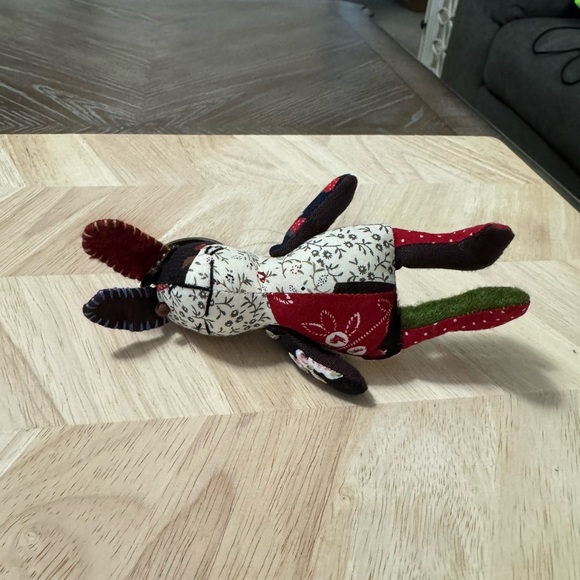 Handmade Patchwork Rabbit Keychain - Picture 3 of 5
